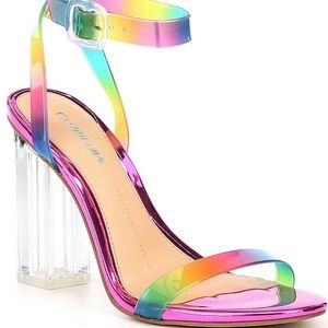 Rainbow Transparent heels
